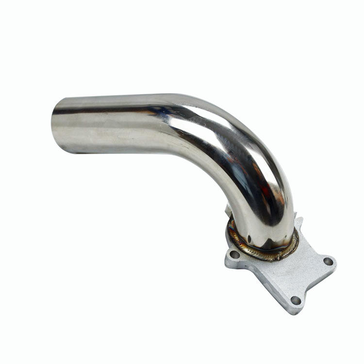 90 Degree Stainless Steel 2.5" T3/T4 + Gasket Universal