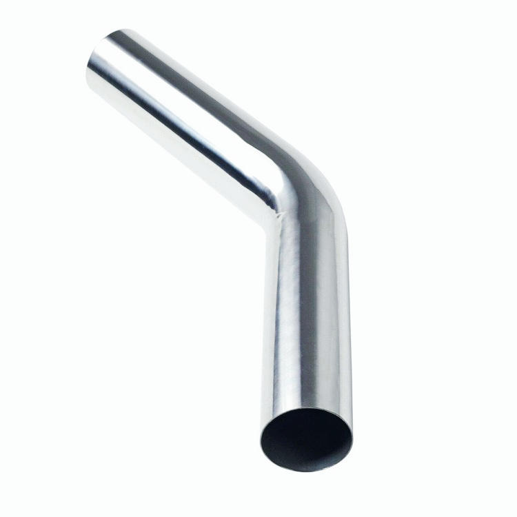 T-304 S/S 45 Degree Stainless Steel Exhaust Pipe Tubing 2 Ft long OD:3''/76mm