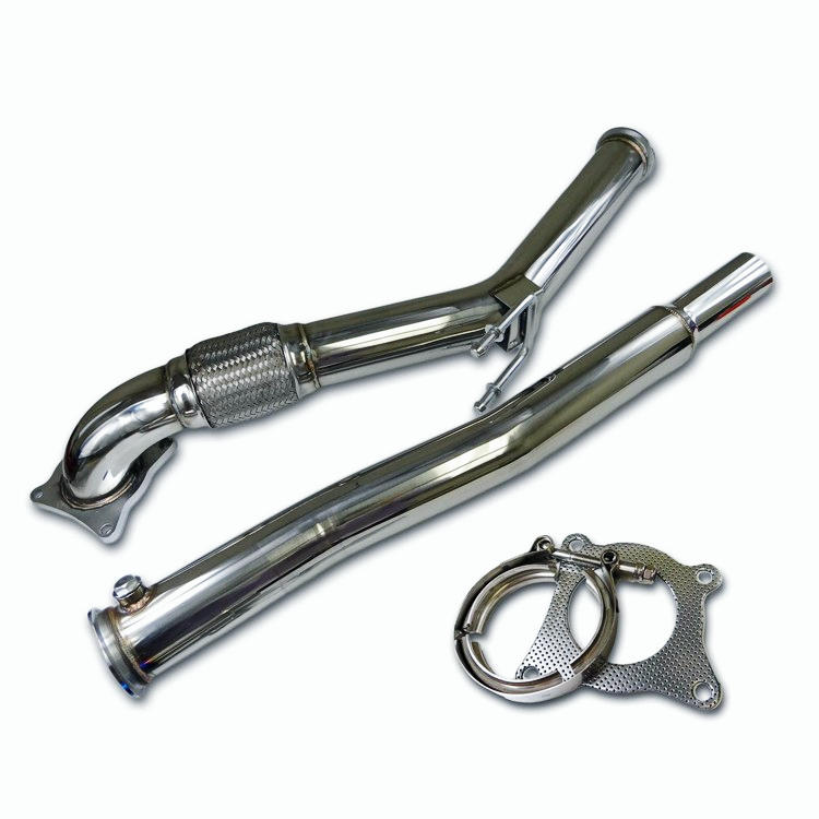 VW Golf GTi Jetta Audi A3 06+ 3" Turbo Catless Downpipe Exhaust 2.0T Decat