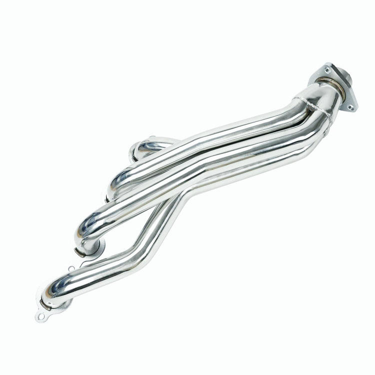 For Chevy GMC 07-14 4.8L 5.3L 6.0L Long Tube Stainless Steel Headers w/ Y Pipe