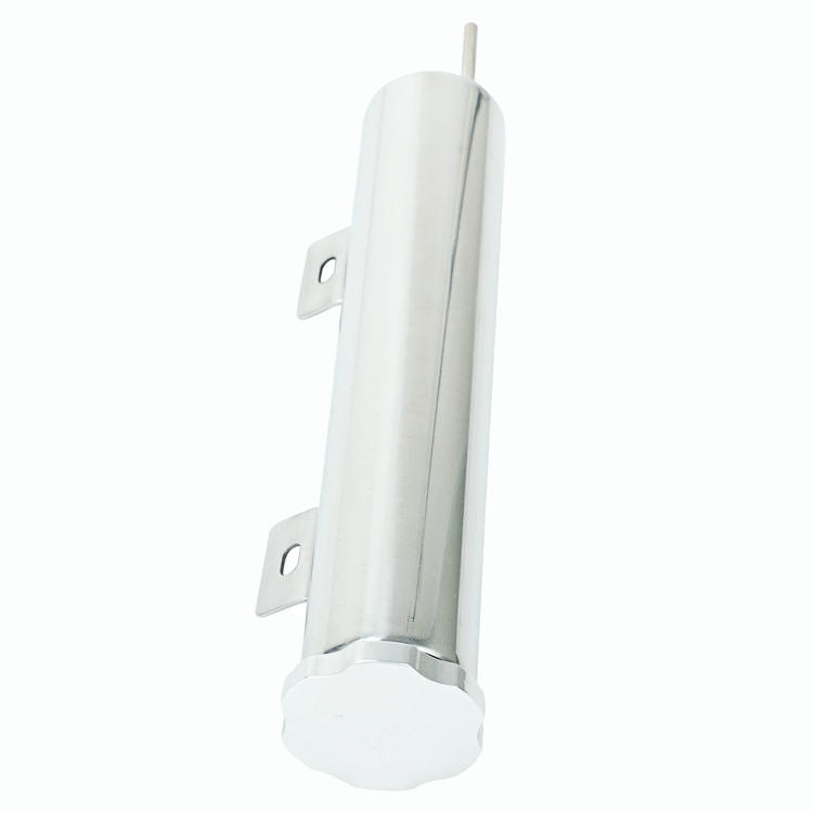 New Brand 2"x10" Polished Stainless Steel 20OZ Radiator Over Flow Tank Universal
