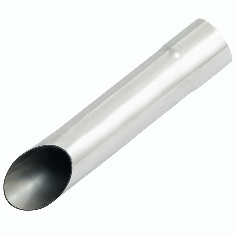 Bolt-on Exhaust Tip 2.5" Inlet/Outlet 12" Long Diesel Stainless Steel Turn Down