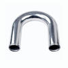 UNIVERSAL 8PC 2.25" ALUMINUM FMIC INTERCOOLER PIPING+SILICONE HOSE+CLAMP SILVER