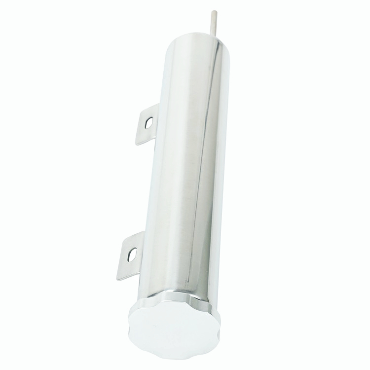New Brand 2"x10" Polished Stainless Steel 20OZ Radiator Over Flow Tank Universal