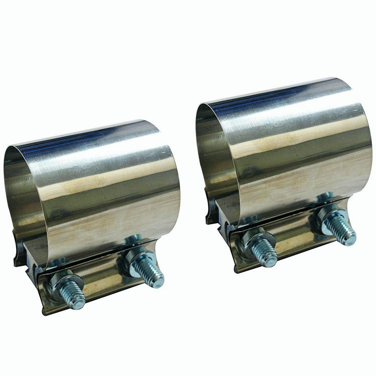  2 1/4" 2.25" Stainless Steel Butt Joint Band Exhaust Clamp Sleeve Coupler