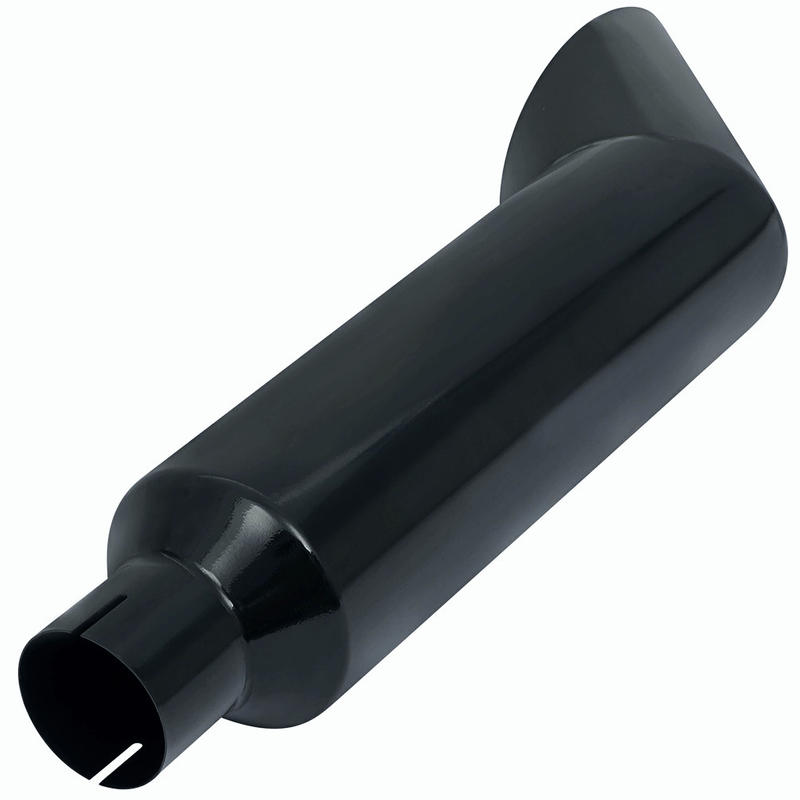 Black Miter Angle Cut Diesel Smoker Exhaust Stack 4" Inlet 7" Tip 36" Long Ford