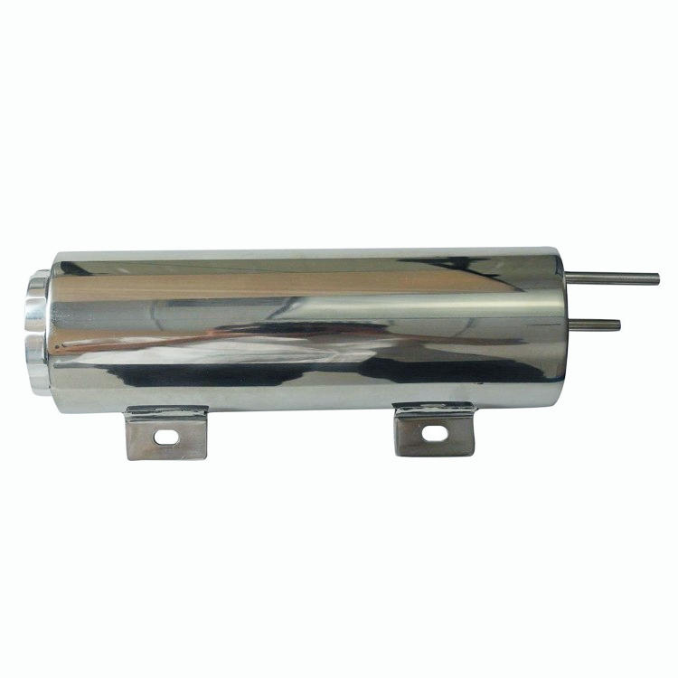 3" x 10" 32 OZ Polished Stainless Steel Radiator Overflow Tank Catch Can