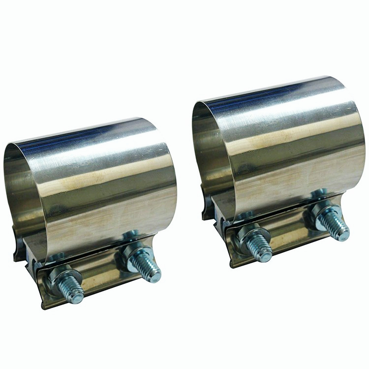  2 1/4" 2.25" Stainless Steel Butt Joint Band Exhaust Clamp Sleeve Coupler