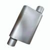 3" Inlet 3" inch Outlet Offset 2 Chamber Performance Racing Welded Muffler Oval