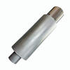 4" N1 Carbon Tip Black Stainless Weld-On Exhaust Muffler 2.5" Inlet Universal 3