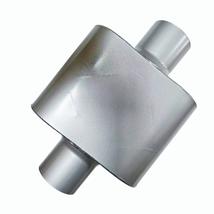 Single Chamber Performance Street Race Muffler 3" inch Center Inlet/Outlet Oval 12"