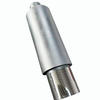 4" N1 Carbon Tip Black Stainless Weld-On Exhaust Muffler 2.5" Inlet Universal 3