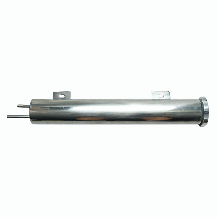 2" x 15" Polished Stainless Steel Radiator Overflow Tank Catch Can 24 OZ