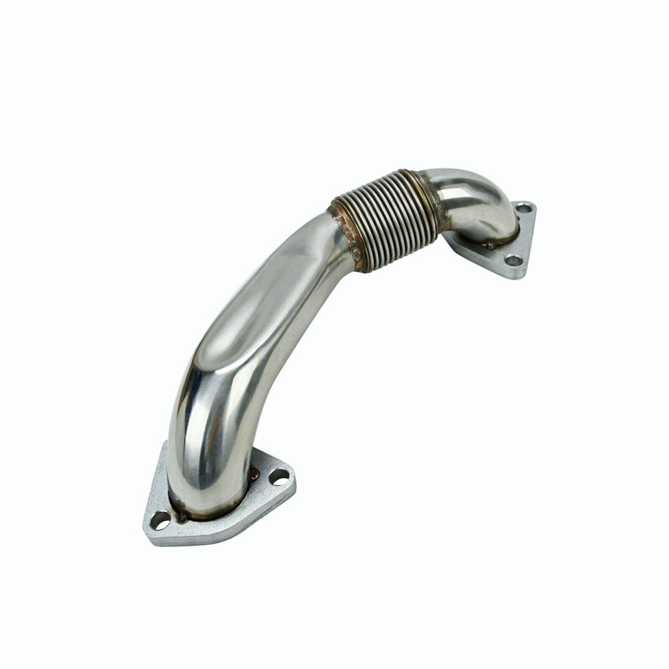 For LB7 LLY LBZ LMM LML 6.6L Duramax Bolt On Passenger Side Up-Pipe w/ Gaskets.