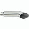 Silver 5" Inlet 8"Out Miter Diesel Smoker Exhaust Stack Tip 36" Long Angle Cut
