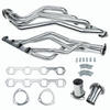 Headers, Block Hugger, Steel, Natural, Street Rod with Chevy, 396, 402, 427, 454, Pair 