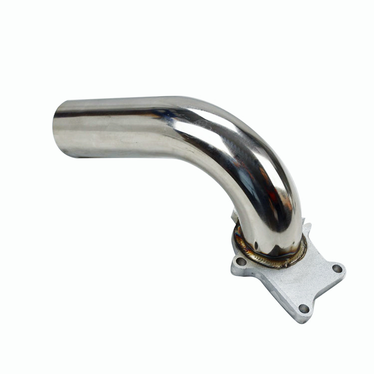 90 Degree Stainless Steel 2.5" T3/T4 + Gasket Universal