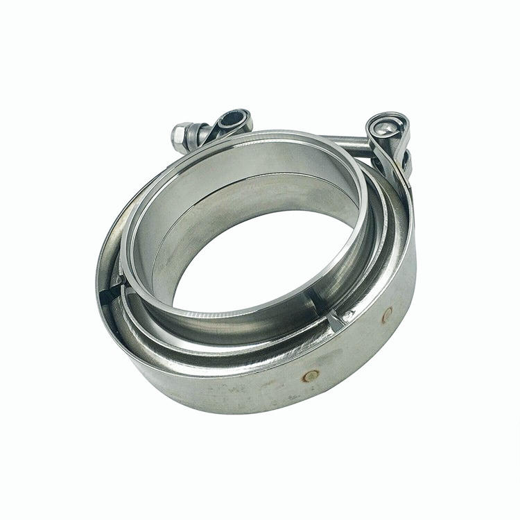 3.5" V-Band Flange & Clamp Kit for Turbo Exhaust Downpipes Stainless Steel