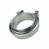 3.5" V-Band Flange & Clamp Kit for Turbo Exhaust Downpipes Stainless Steel