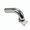 90 Degree Stainless Steel 2.5" T3/T4 + Gasket Universal