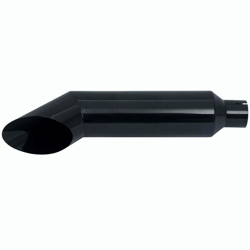 Black Miter Angle Cut Diesel Smoker Exhaust Stack 4" Inlet 7" Tip 36" Long Ford