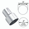 2” ID to 3” OD Exhaust Pipe to Component Adapter Reducer Connector Universal