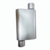 3" Inlet 3" inch Outlet Offset 2 Chamber Performance Racing Welded Muffler Oval